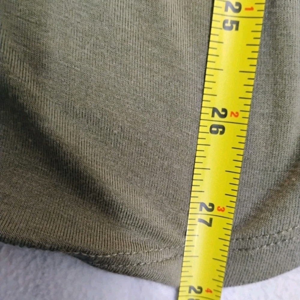 Lane Bryant Olive Green Cold Shoulder Blouse with Shoulder Lace - Picture 8 of 8